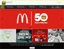 Tablet Screenshot of mcdonalds.cz