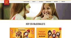 Desktop Screenshot of mcdonalds.com.pe