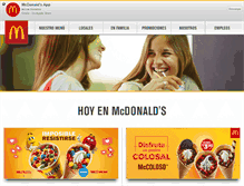 Tablet Screenshot of mcdonalds.com.pe