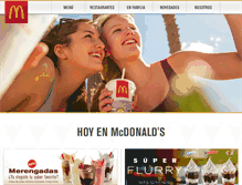 Tablet Screenshot of mcdonalds.com.ve