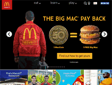Tablet Screenshot of mcdonalds.co.nz