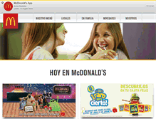 Tablet Screenshot of mcdonalds.com.ar