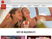 Tablet Screenshot of mcdonalds.co.cr