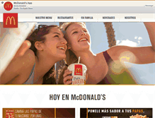 Tablet Screenshot of mcdonalds.com.uy