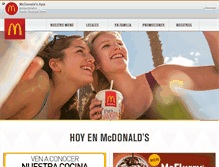 Tablet Screenshot of mcdonalds.com.mx