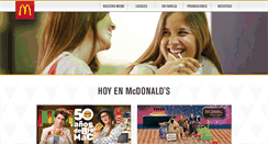 Desktop Screenshot of mcdonalds.cl
