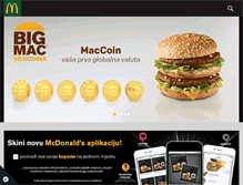 Tablet Screenshot of mcdonalds.hr